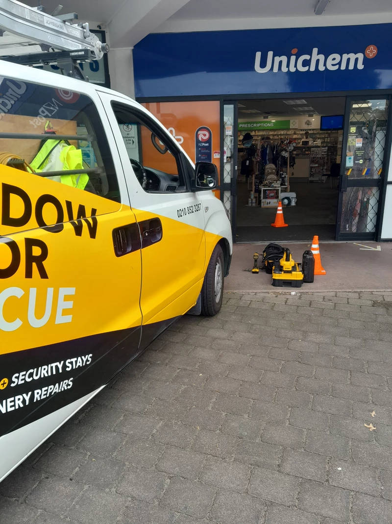 Window and Door Rescue branded service van in Tauranga